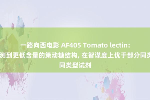一路向西电影 AF405 Tomato lectin: 或者检测到更低含量的策动糖结构, 在智谋度上优于部分同类型试剂