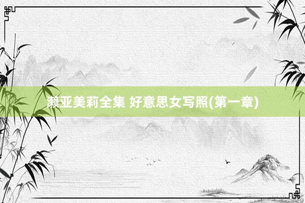 濑亚美莉全集 好意思女写照(第一章)