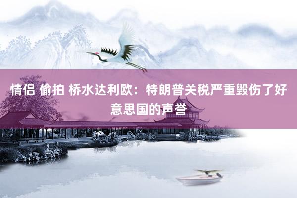 情侣 偷拍 桥水达利欧：特朗普关税严重毁伤了好意思国的声誉
